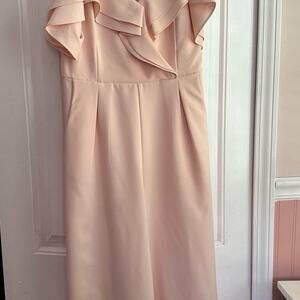 Main Strip Light Pink Romper Jumpsuit Large Spaghetti strap w/pockets womens